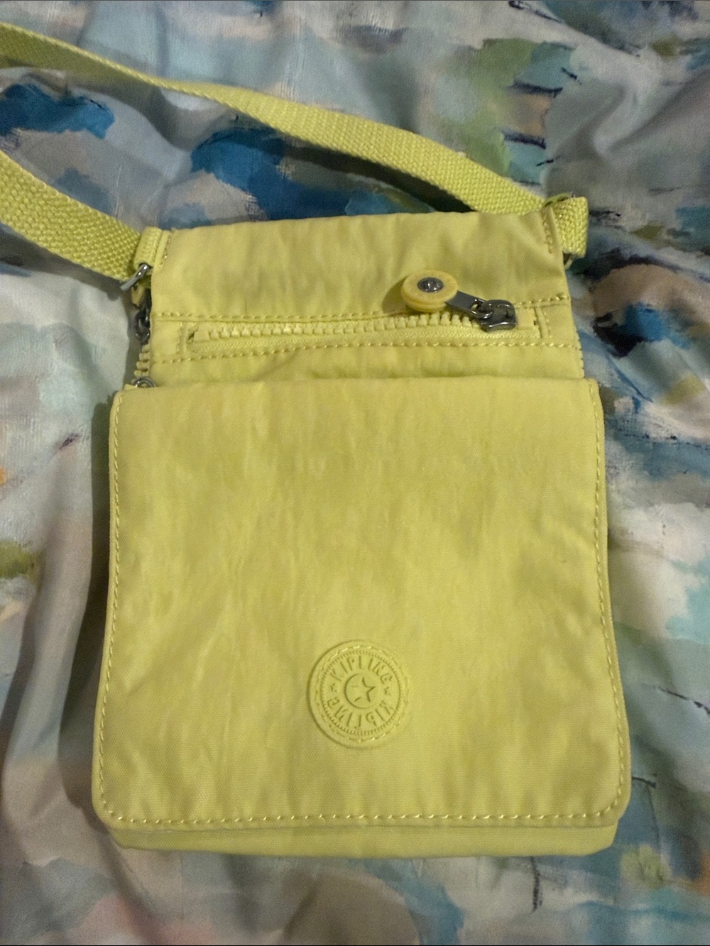 Kipling Lemon Yellow Mini Crossbody Bag